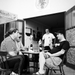 Ivan, Bero, Marco und Zime bei Dvorac Mackamama - Osijek 2010