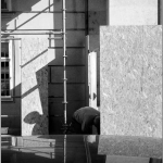 Arbeiter mit Schatten